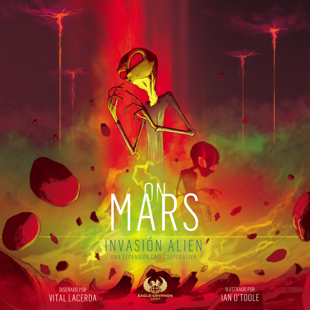 On Mars: Invasión Alien expansión juego de mesa